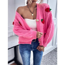 Cargar imagen en el visor de la galería, Pink Strawberry Sweater
